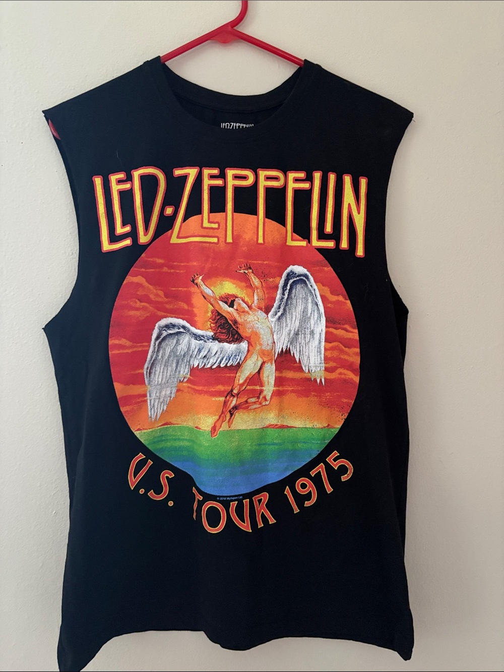 Led Zeppelin Black Graphic Muscle Tank - Black